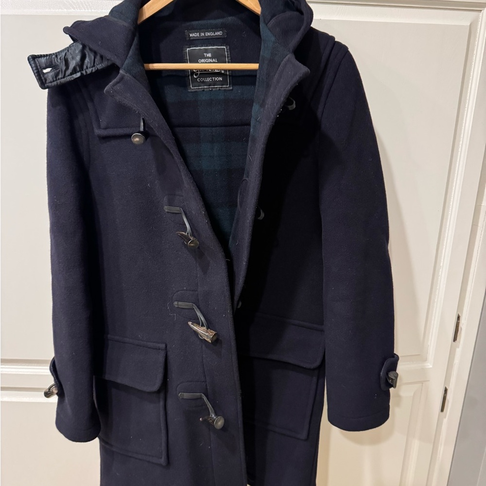 GLOVERALL Duffle Coat Wool Men's Navy M Made in England